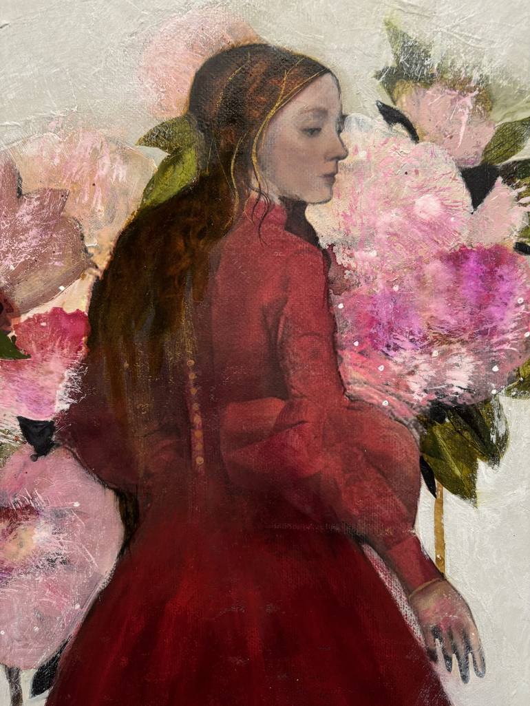 Original Figurative Floral Painting by Karenina Fabrizzi