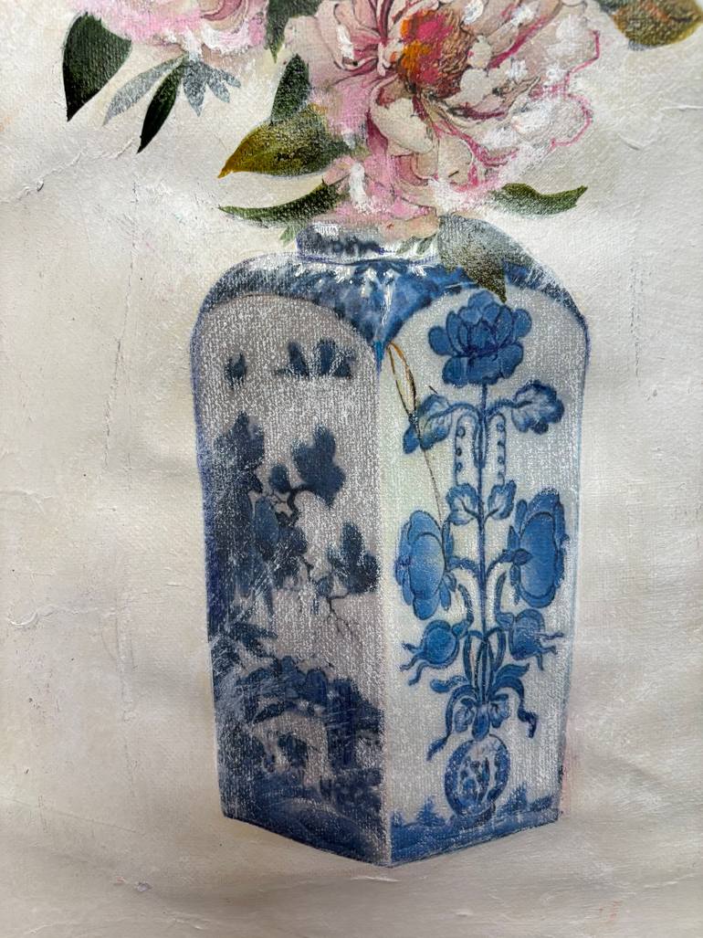 Original Baroque Floral Painting by Karenina Fabrizzi