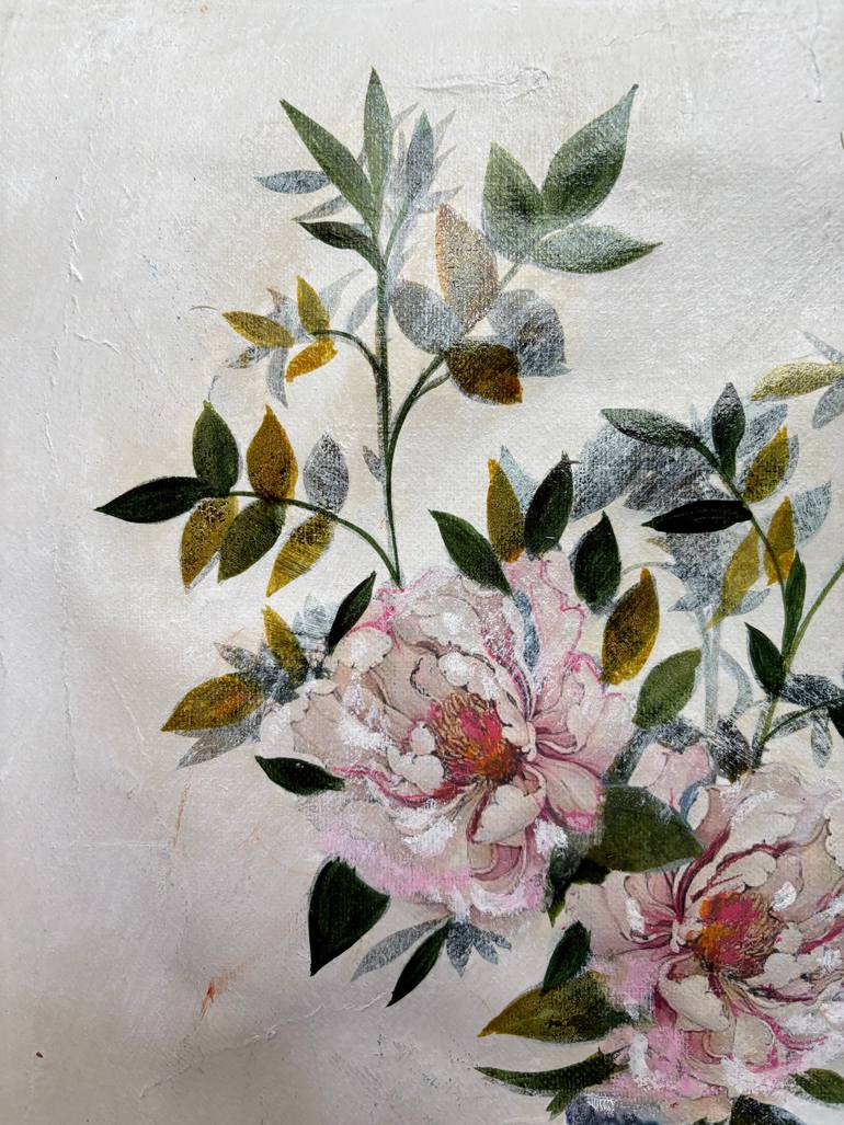 Original Baroque Floral Painting by Karenina Fabrizzi