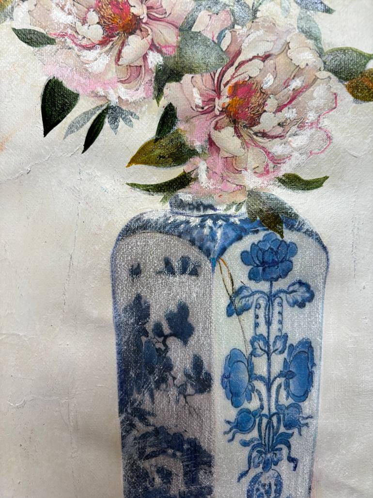 Original Baroque Floral Painting by Karenina Fabrizzi