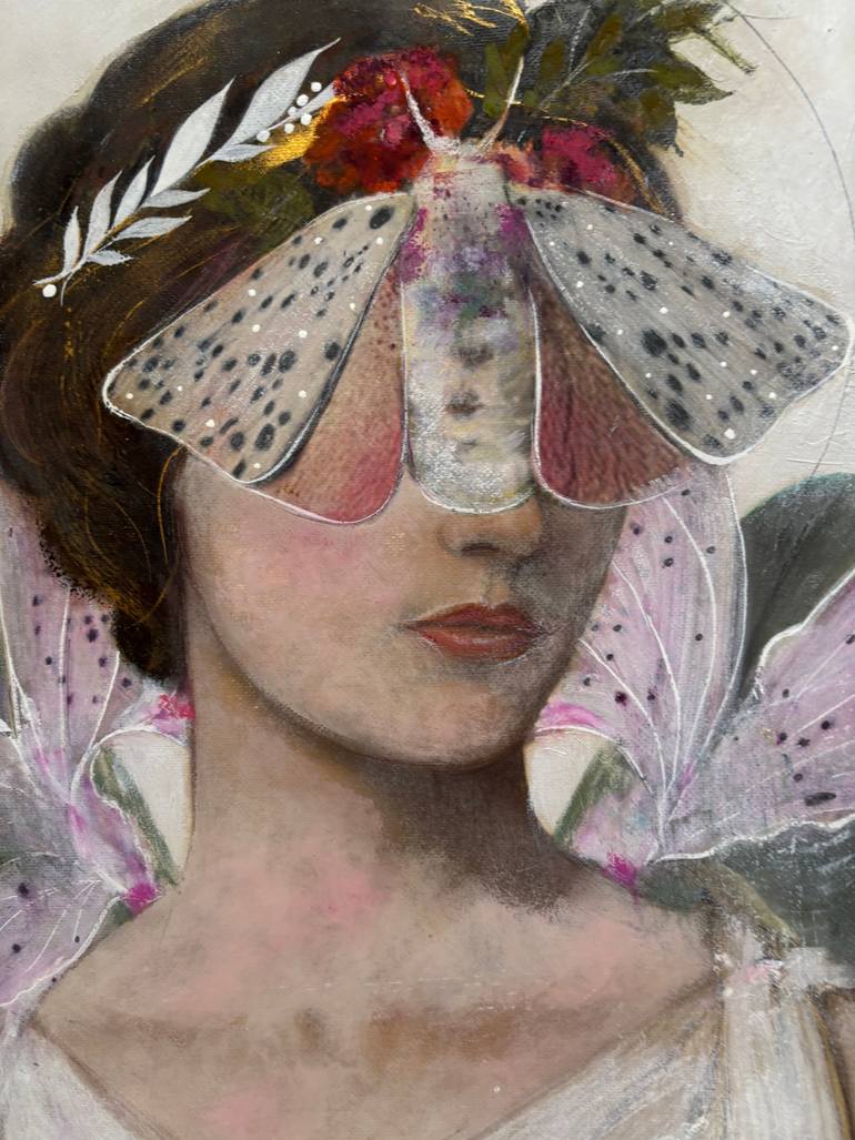 Original Art Nouveau Women Painting by Karenina Fabrizzi