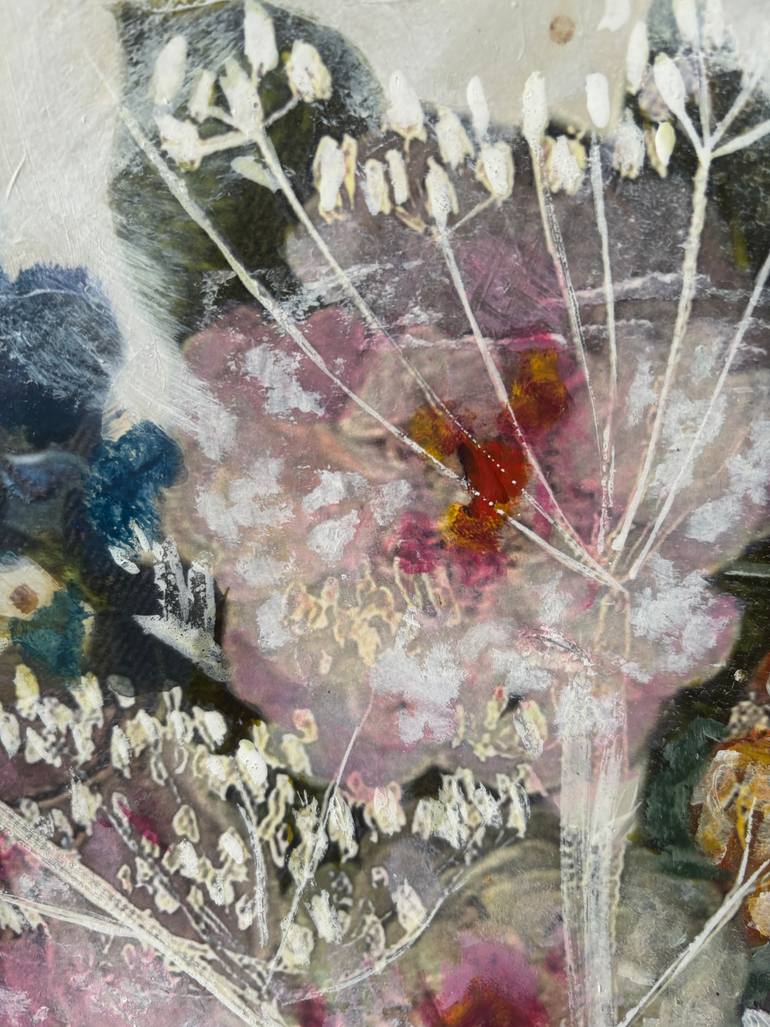 Original Baroque Floral Painting by Karenina Fabrizzi