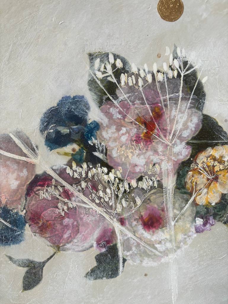 Original Baroque Floral Painting by Karenina Fabrizzi