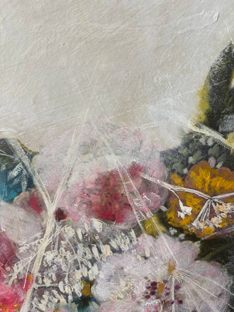 Original Baroque Floral Painting by Karenina Fabrizzi