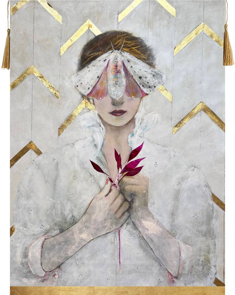 Echoes of Her Grace/ Whispers of a Forgotten Elegance III Original  Painting by Karenina Fabrizzi