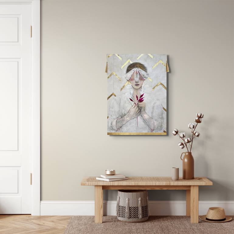 Original Baroque Body Painting by Karenina Fabrizzi