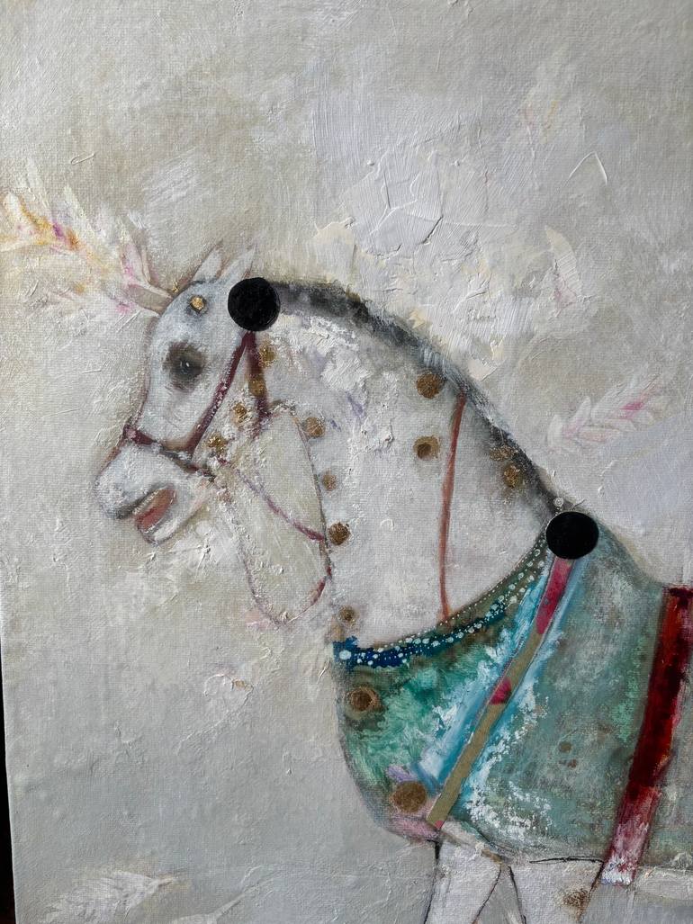 Original Baroque Horse Painting by Karenina Fabrizzi