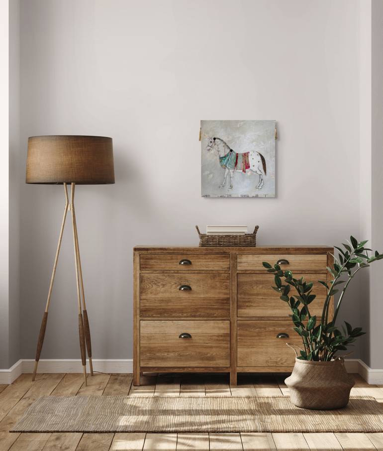 Original Baroque Horse Painting by Karenina Fabrizzi