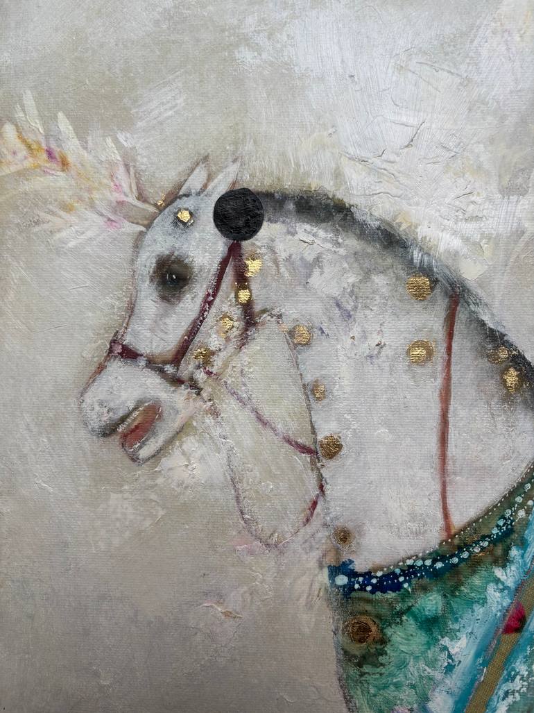 Original Baroque Horse Painting by Karenina Fabrizzi