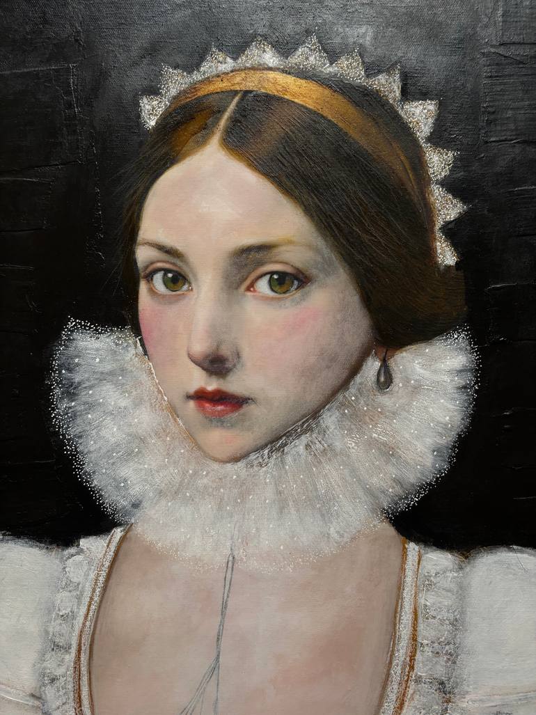 Original Romanticism Fashion Painting by Karenina Fabrizzi