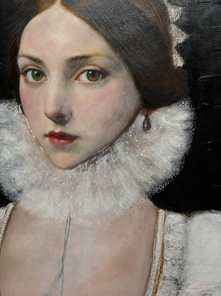 Original Romanticism Fashion Painting by Karenina Fabrizzi