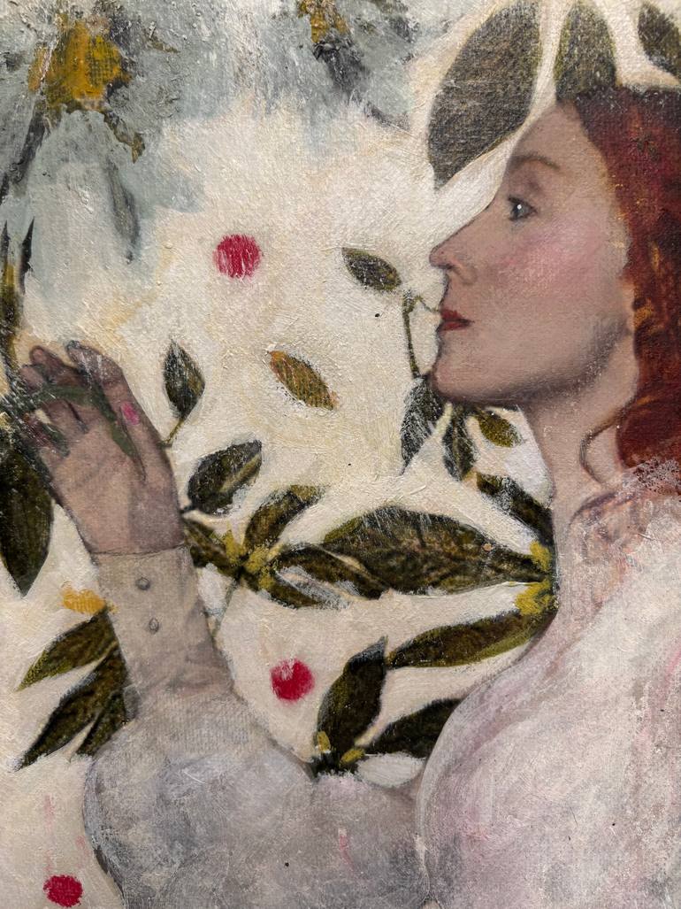 Original Antique Women Painting by Karenina Fabrizzi