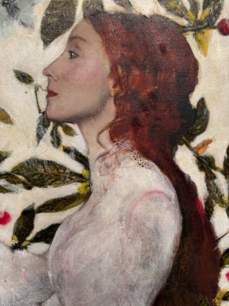 Original Antique Women Painting by Karenina Fabrizzi