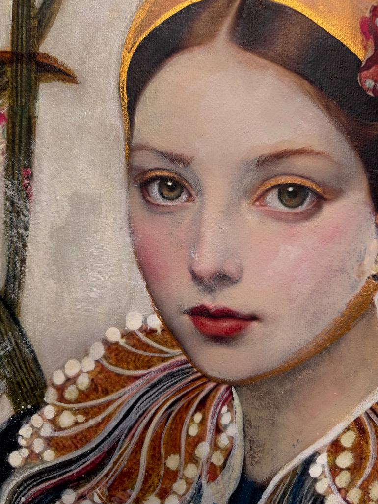 Original Art Deco People Painting by Karenina Fabrizzi