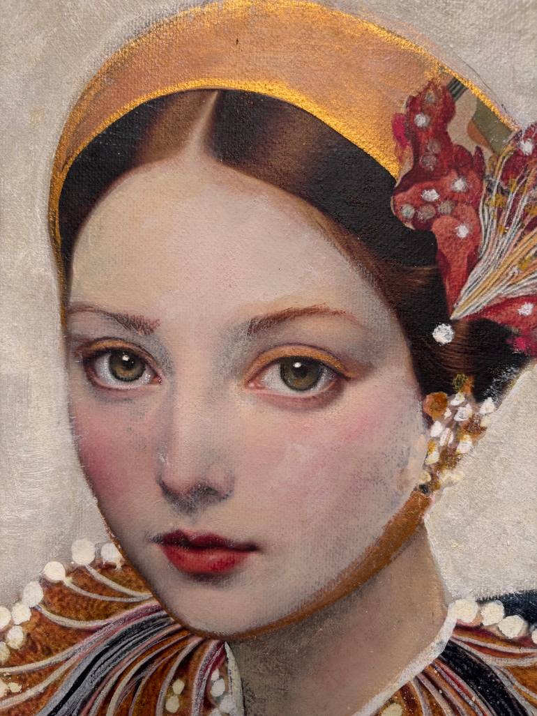 Original Art Deco People Painting by Karenina Fabrizzi