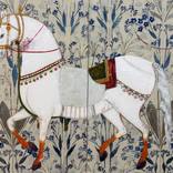 Equestrian Elegance: Tapestries of Time /diptych Artwork by Karenina Fabrizzi