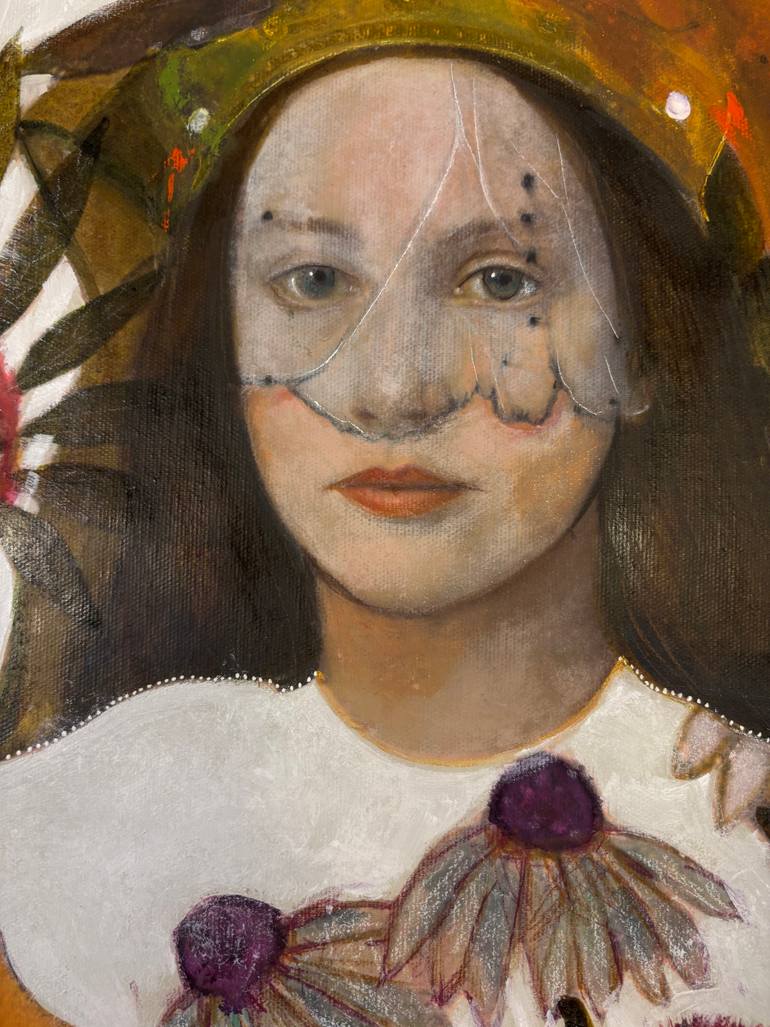 Original Surrealism Botanic Painting by Karenina Fabrizzi