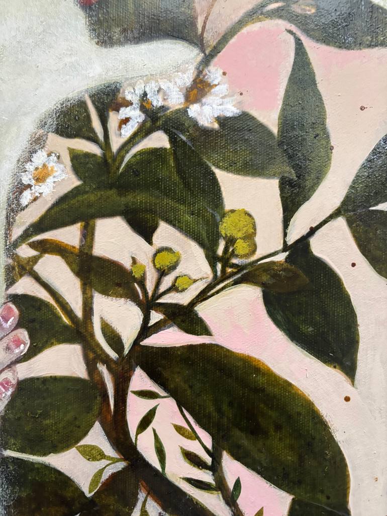 Original Baroque Botanic Painting by Karenina Fabrizzi
