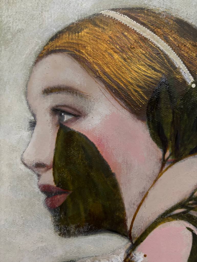 Original Baroque Botanic Painting by Karenina Fabrizzi