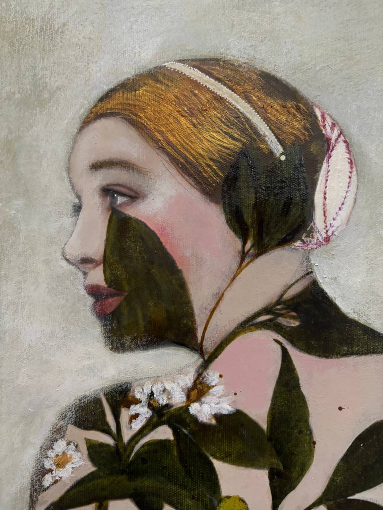 Original Baroque Botanic Painting by Karenina Fabrizzi