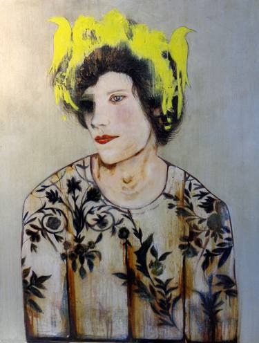 Original Surrealism Portrait Paintings by Karenina Fabrizzi