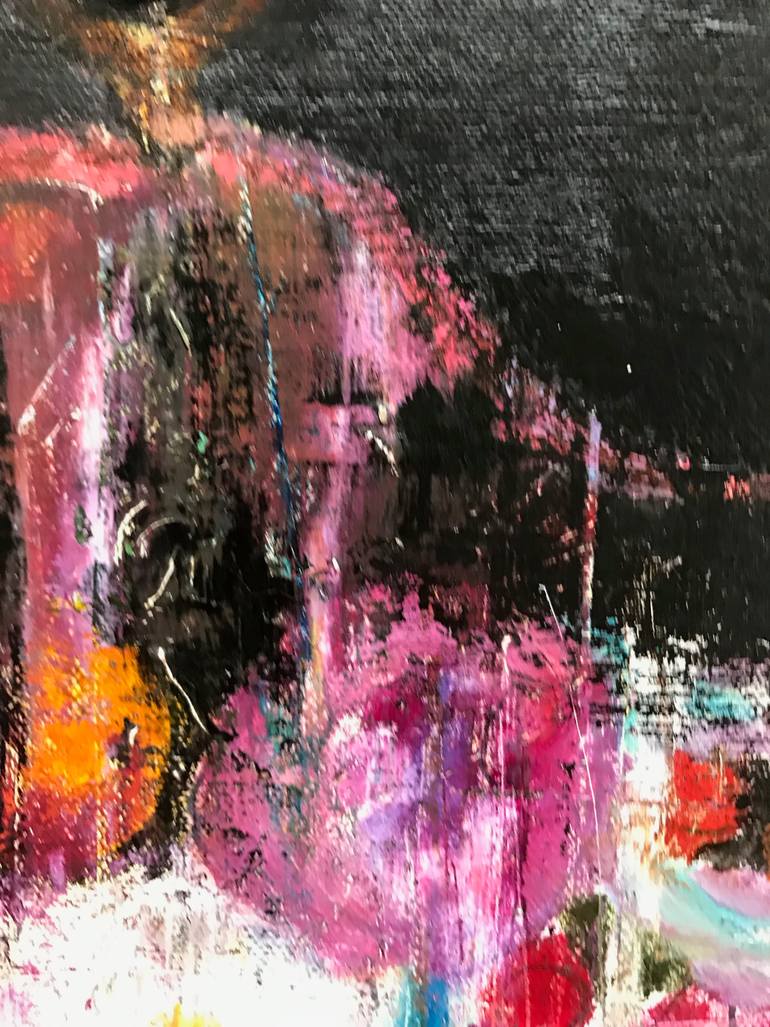 Original Street Art Floral Painting by Karenina Fabrizzi