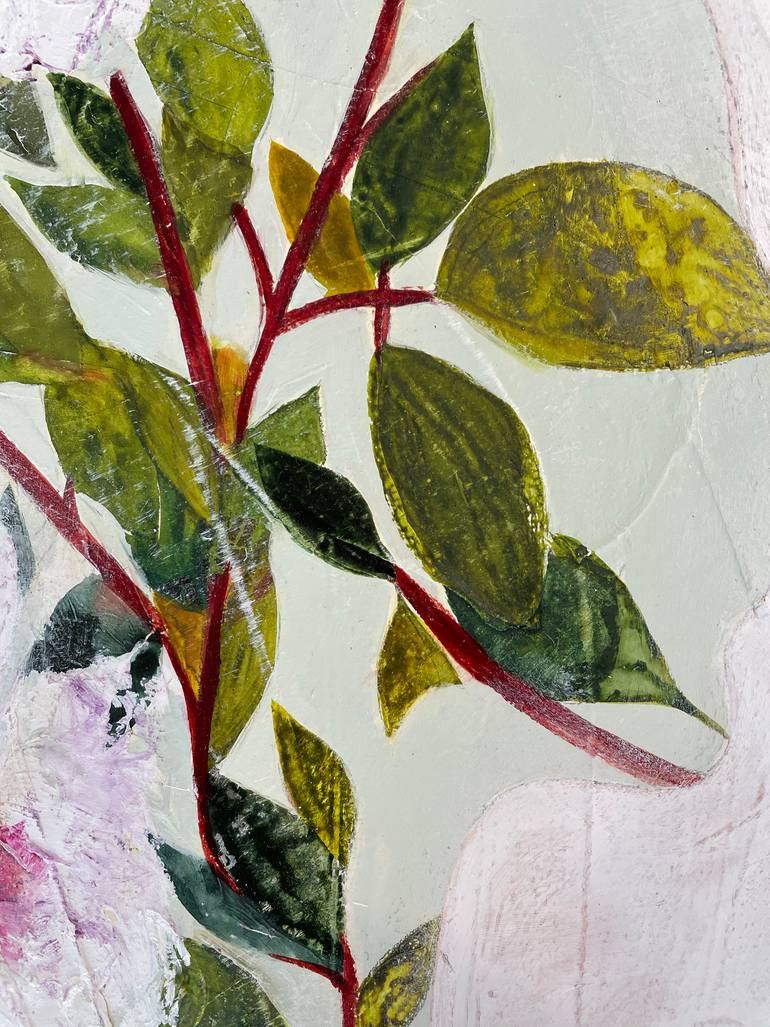 Original Minimalism Botanic Painting by Karenina Fabrizzi