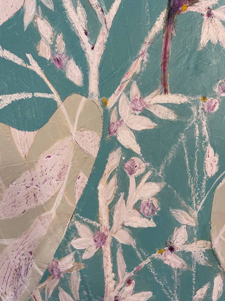 Original Minimalism Botanic Painting by Karenina Fabrizzi