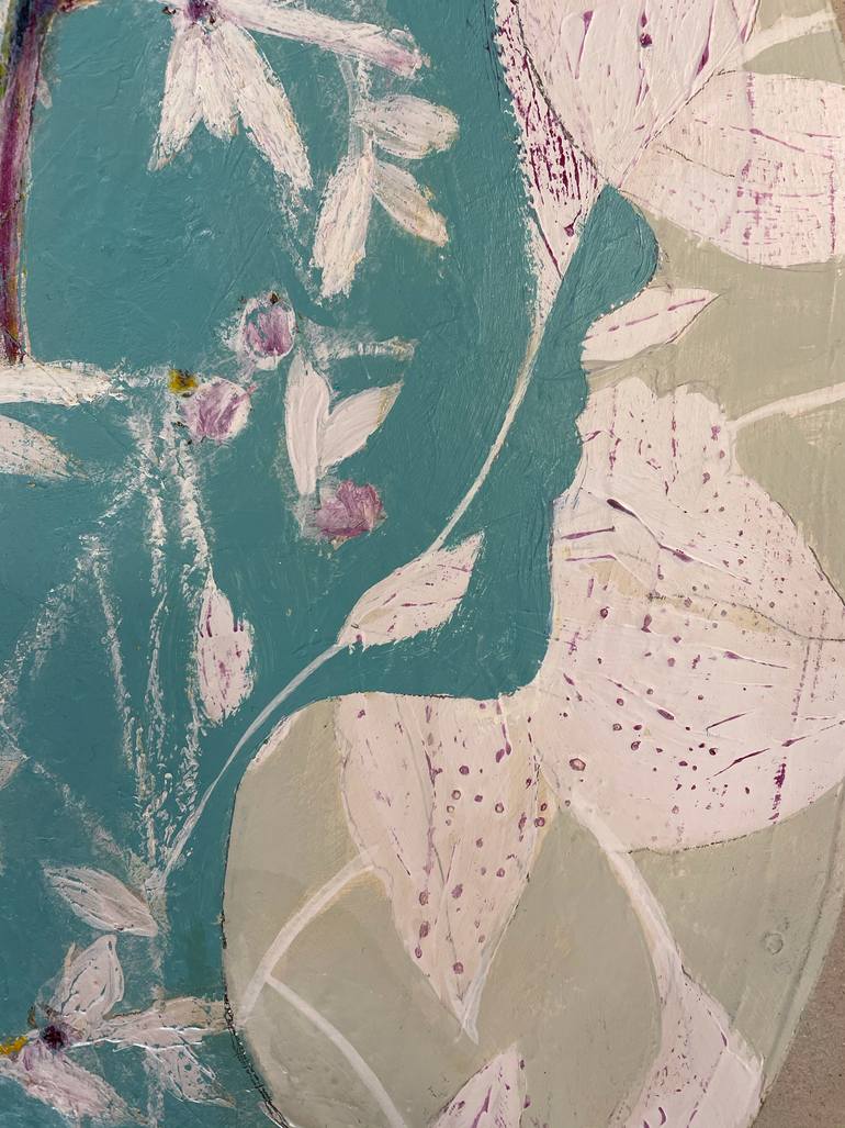 Original Minimalism Botanic Painting by Karenina Fabrizzi