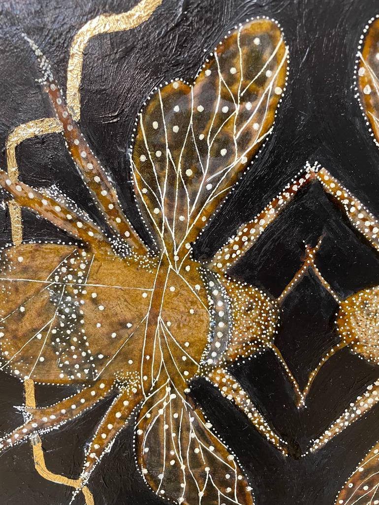 Original Folk Botanic Painting by Karenina Fabrizzi