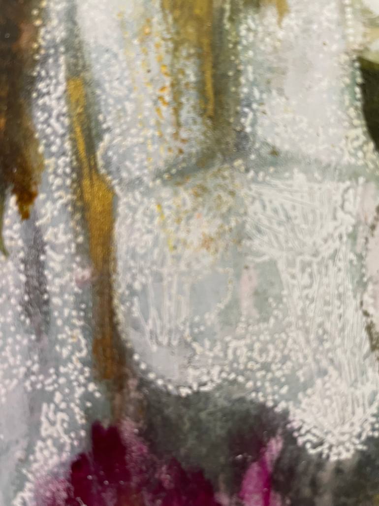 Original Minimalism Floral Painting by Karenina Fabrizzi