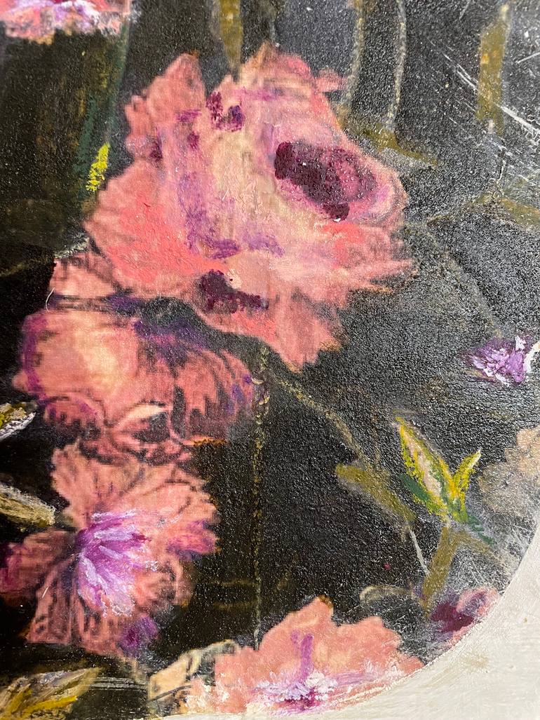 Original Minimalism Floral Painting by Karenina Fabrizzi