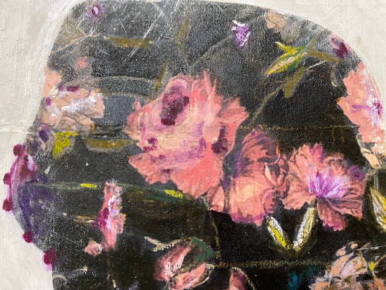 Original Minimalism Floral Painting by Karenina Fabrizzi