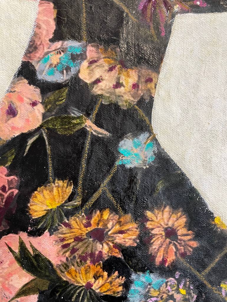 Original Folk Botanic Painting by Karenina Fabrizzi
