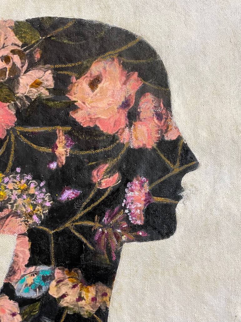 Original Folk Botanic Painting by Karenina Fabrizzi