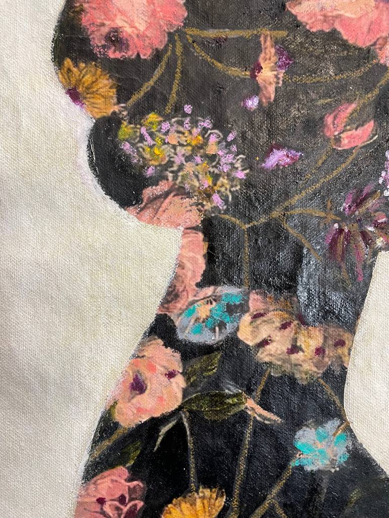 Original Folk Botanic Painting by Karenina Fabrizzi
