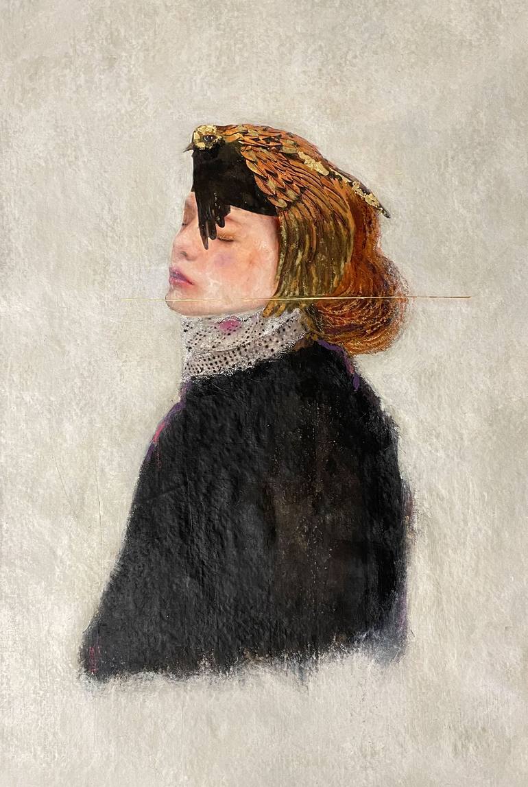 Original Figurative Portrait Painting by Karenina Fabrizzi