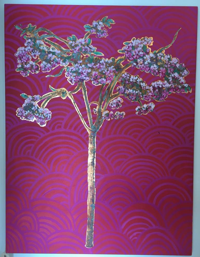 Original Figurative Tree Painting by Alexandra Brown