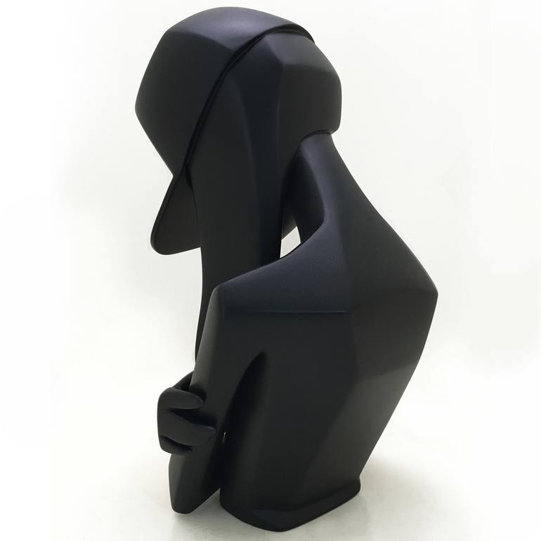 Original Figurative Portrait Sculpture by Anne Juliette Deschamps