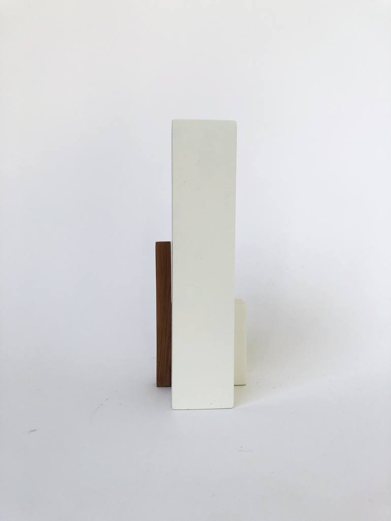 Original Cubism Geometric Sculpture by Anne Juliette Deschamps