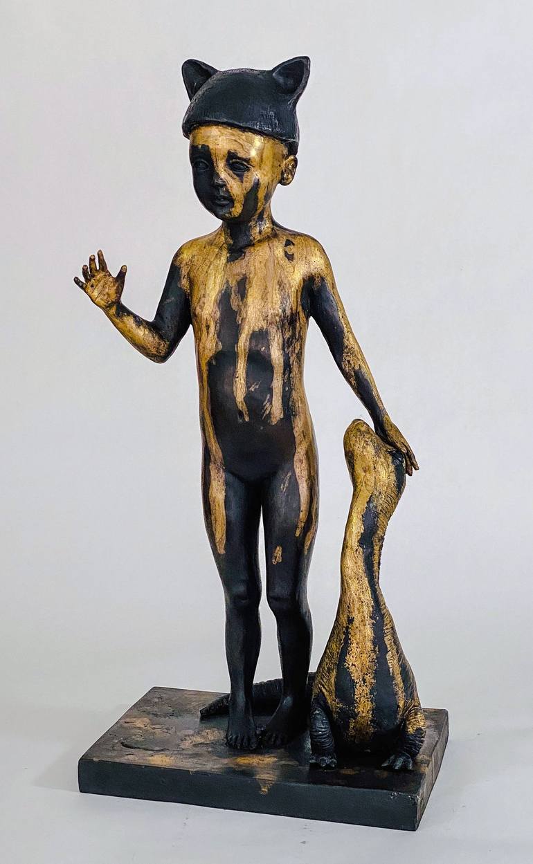 Original Figurative Children Sculpture by Francesca Dalla Benetta