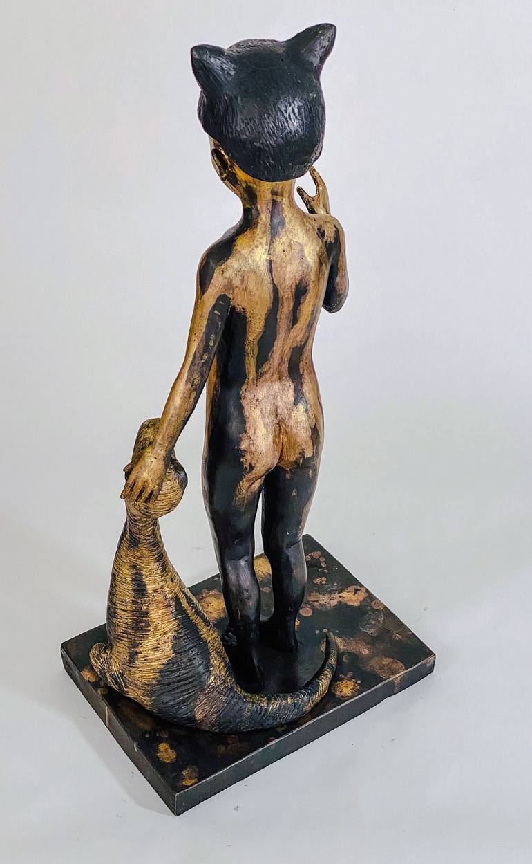 Original Figurative Children Sculpture by Francesca Dalla Benetta