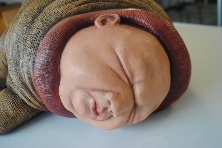 Original Surrealism Fantasy Sculpture by Francesca Dalla Benetta