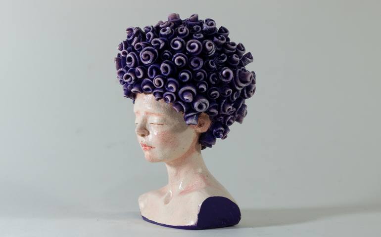Violet Flower girl - Print