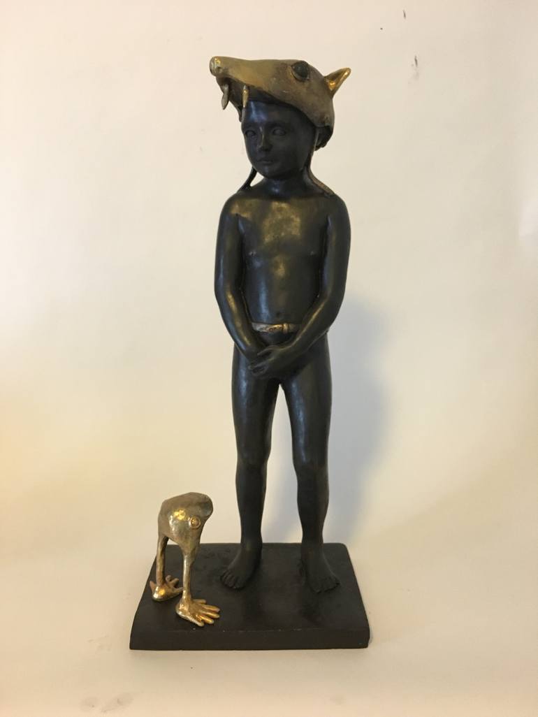 Original Figurative Children Sculpture by Francesca Dalla Benetta