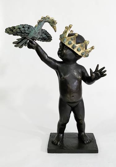 Original Children Sculpture by Francesca Dalla Benetta