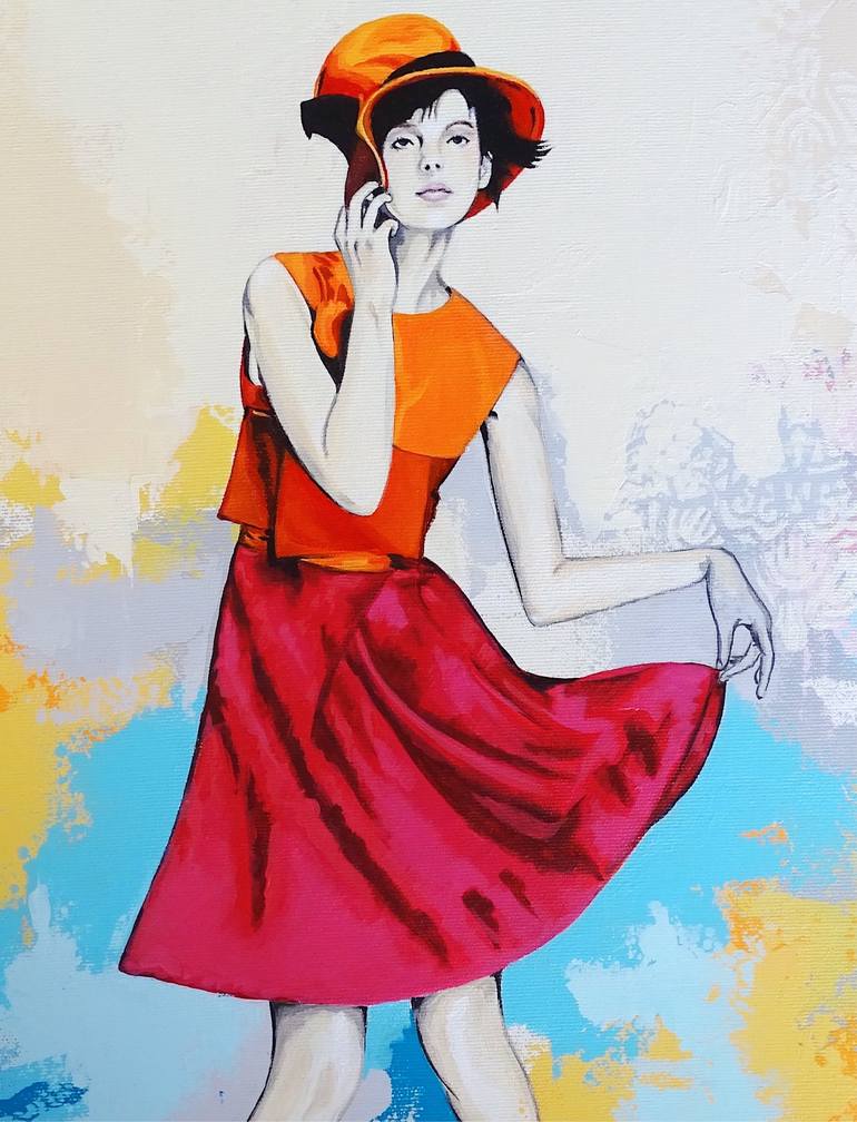 Original Women Painting by Livien Rozen