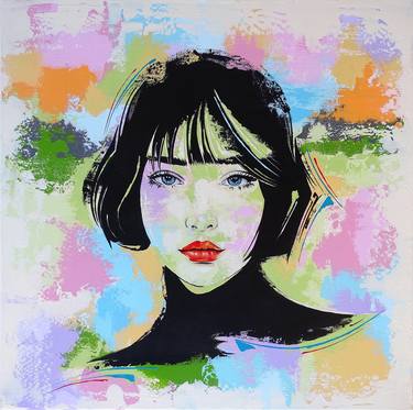 Original Pop Art Portrait Paintings by Livien Rozen