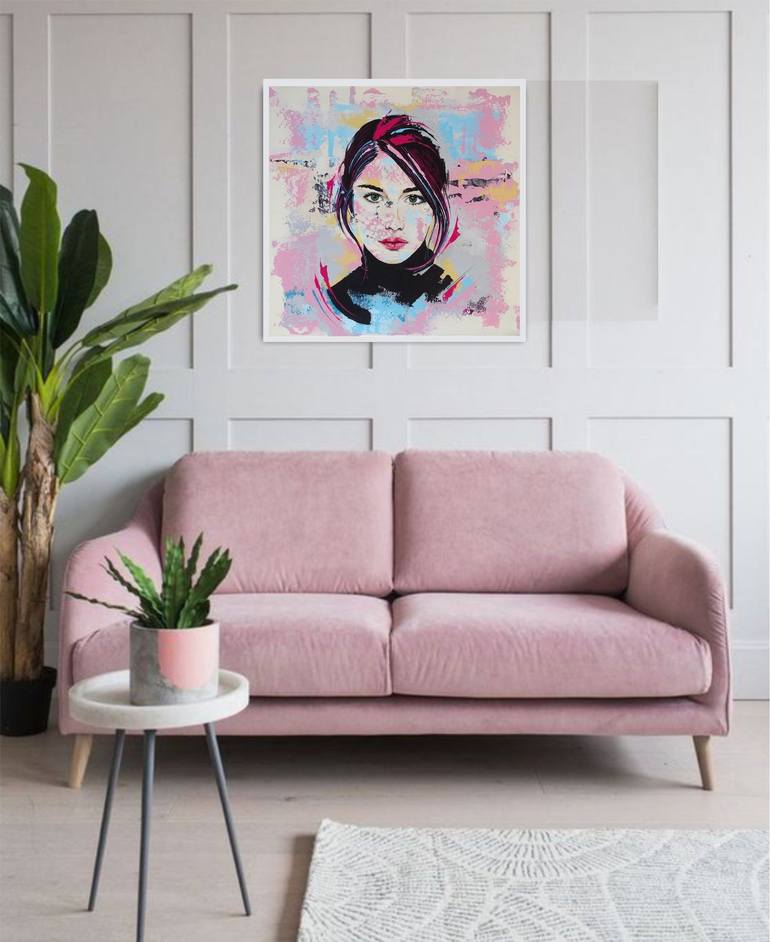 Original Portrait Painting by Livien Rozen