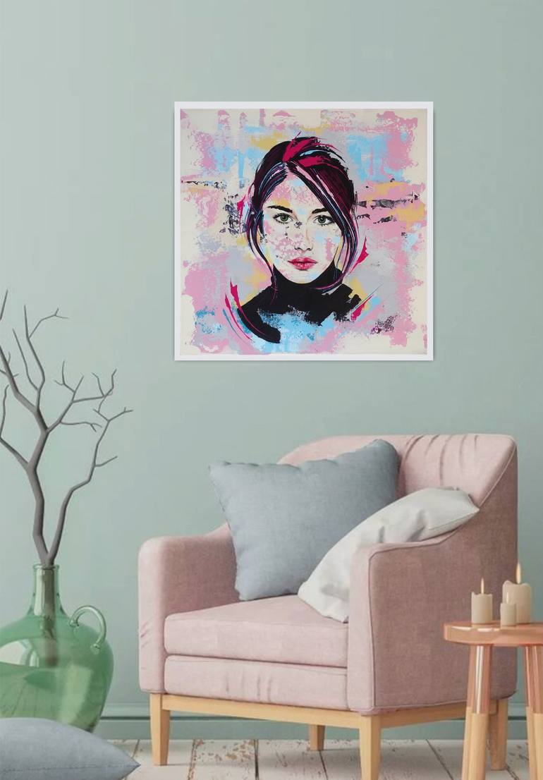 Original Portrait Painting by Livien Rozen